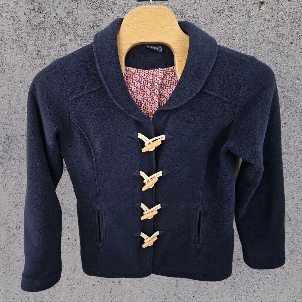 Vineyard Vines Toggle Hook Peacoat Womens Size XL Navy Blue‎ Lined Warm Classic
